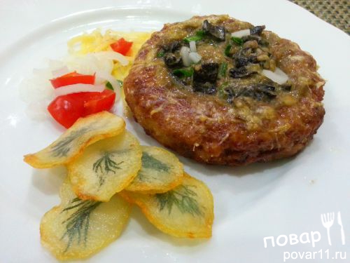 Котлеты с грибами