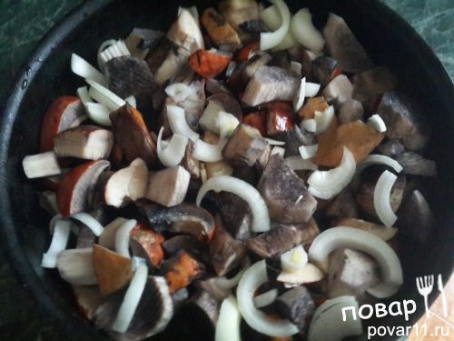 Жаренная картошка с грибами