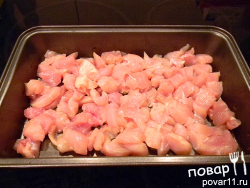 Картофельная запеканка с курицей