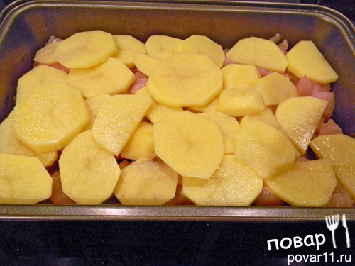 Картофельная запеканка с курицей