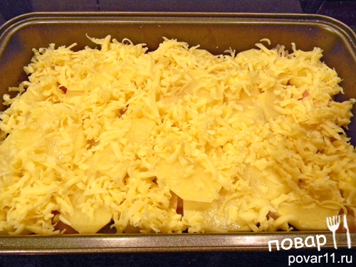 Картофельная запеканка с курицей