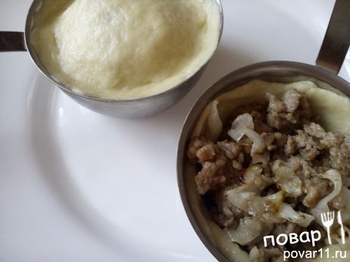 Пирог с капустой и фаршем