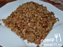 Гречка с фаршем и овощами