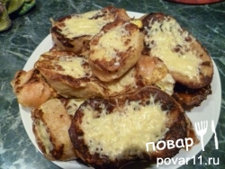 Гренки с сыром